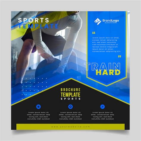 Free Vector | Sports brochure template