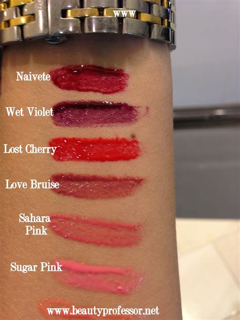 Beauty Professor: Tom Ford Ultra Shine Lip Gloss: Swatches of ALL Shades!