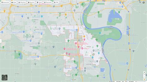 Bellevue, Nebraska Map