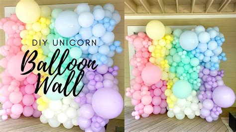 Easy Balloon Wall Tutorial | Unicorn Party Ideas - YouTube