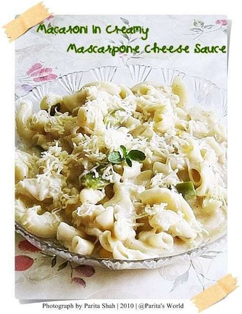 Macaroni in creamy mascarpone cheese sauce - Recipe Petitchef