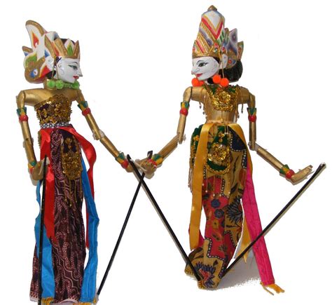 Large Rama and Sinta Wayang Golek Rod Puppets Genuine - Etsy