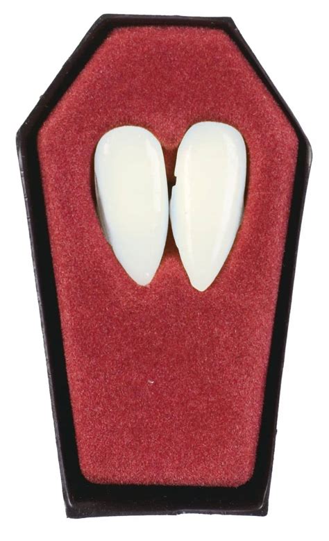 Custom Fit Fake Vampire Fangs Teeth, White, One Size, 2-pk, Wearable ...