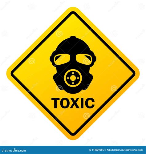 Toxic danger vector sign stock vector. Illustration of icon - 144839886