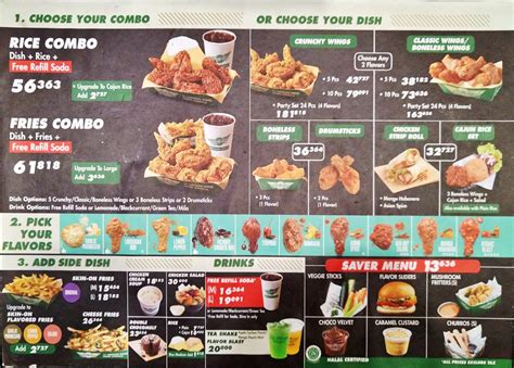 Wingstop Printable Menu