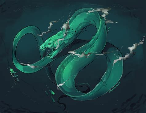 The infinite eel, SCP-3000 (artwork) : r/SCP