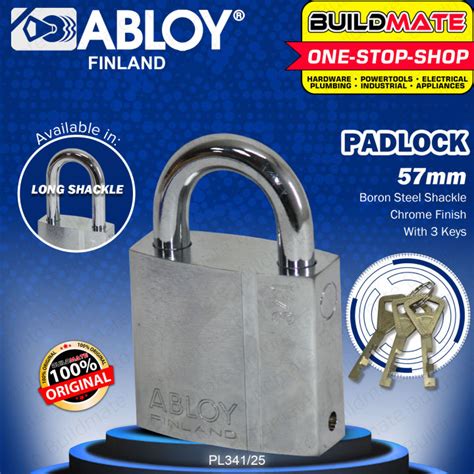 ABLOY Finland Original Heavy Duty Gate Door Padlock PL 341/25 | PL 341/50 57mm 100% ORIGINAL ...