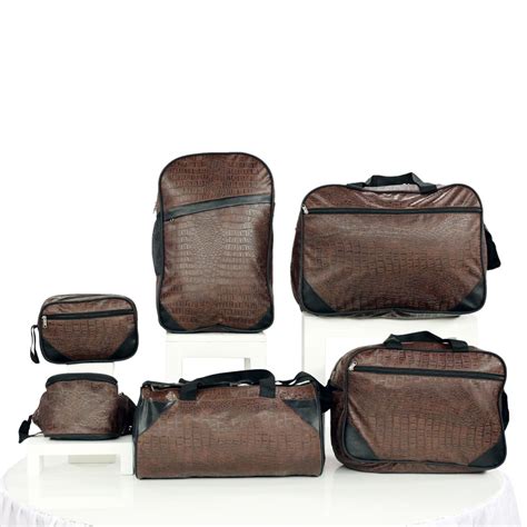 Buy Set of 6 Leatherette Travel Bags Online at Best Price in India on Naaptol.com