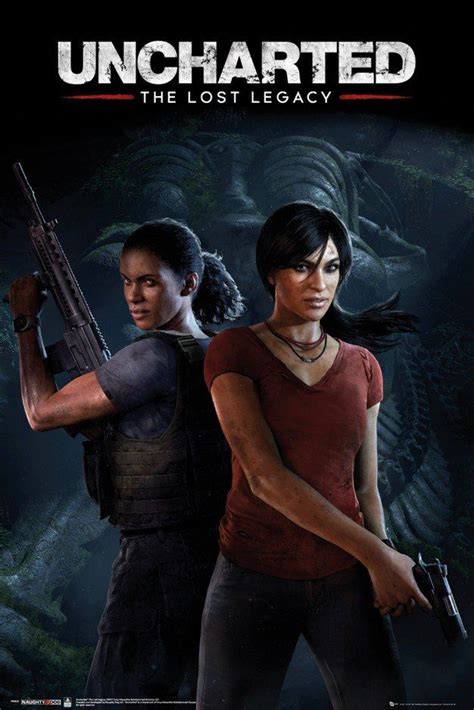 Uncharted The Lost Legacy Cover Maxi Poster | Playstation 4 uncharted, Sony video games, Ps4 games