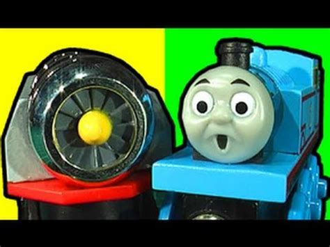 Thomas Tank Jet Engine Crash - Motorized Toy Review - YouTube