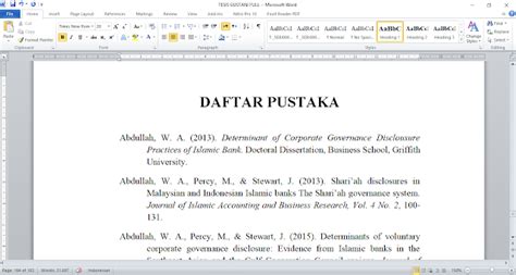 Cara membuat Daftar Pustaka OTOMATIS di Microsoft Word untuk Karya ...