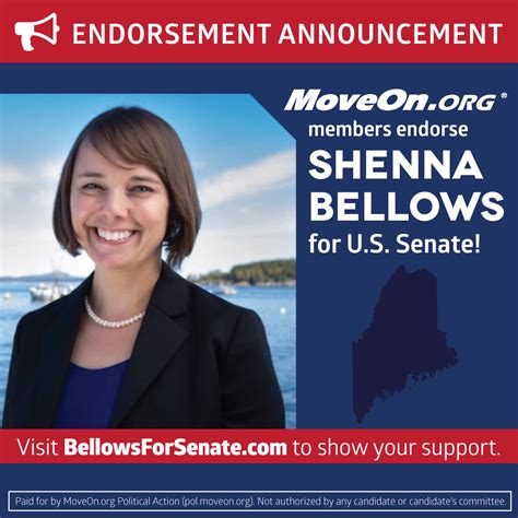 MoveOn members endorse Shenna Bellows for Senate