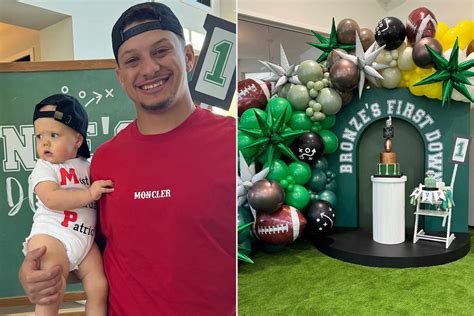 Patrick Mahomes Celebrates Son Bronze's Birthday with Football-Themed Party