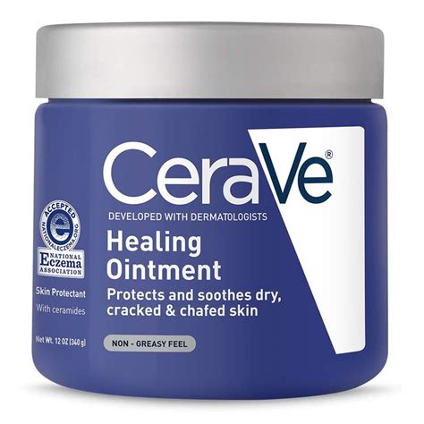 Pomada de curación CeraVe, 340 g, cura la piel seca, irritada y agrietada | Mejor Crema