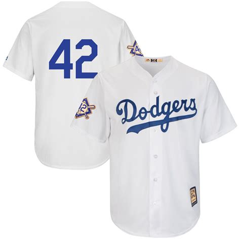 Majestic Brooklyn Dodgers White 2019 Jackie Robinson Day Cooperstown Jersey