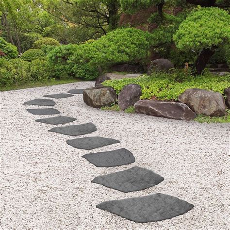 Reversible Eco-Friendly Grey Natural B Stepping Stones - Single Unit ...