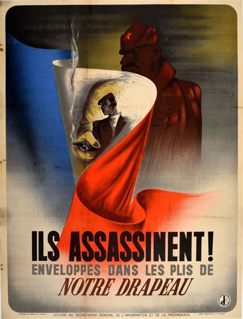 Original Vintage Posters -> War Posters -> Resistance Assassins France WWII Vichy - AntikBar