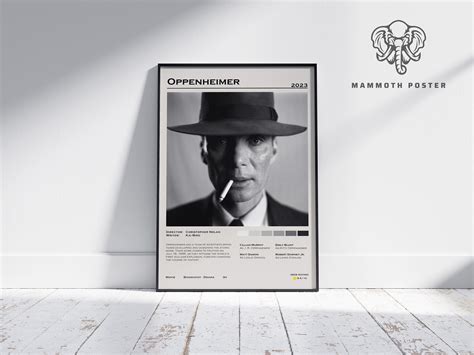 Oppenheimer Christopher Nolan Minimalist Movie Poster Vintage Retro ...