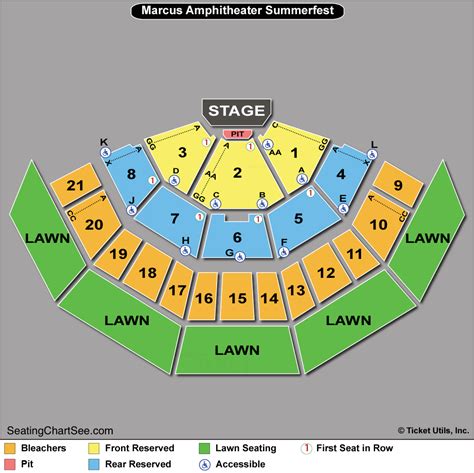 American Family Insurance Amphitheater Seating Chart | Seating Charts & Tickets