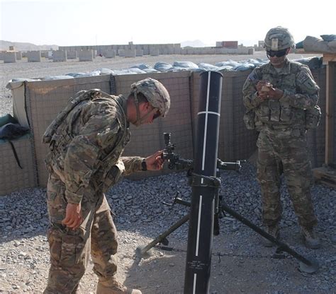 DVIDS - Images - Centaurs perform 120mm mortar fire exercise on FOB Spin Boldak [Image 4 of 5]