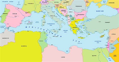 Mediterranean Countries - WorldAtlas