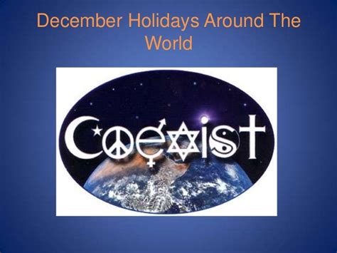 December Holidays Around the World PowerPoint