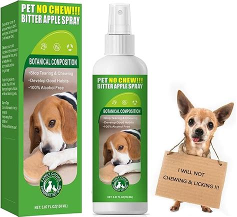 Amazon.com: 5.07 Oz Bitter Apple Spray for Dogs to Stop Chewing ...