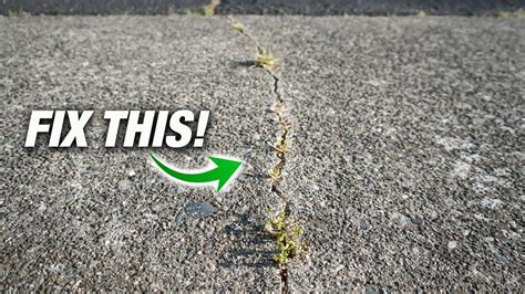 How To Fix Cracks In ANY Concrete Sidewalk Or Driveway Like A Pro! DIY ...