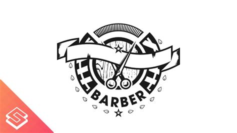 Barber Logo Design Time Lapse in Inkscape - YouTube