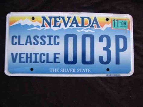 NEVADA LICENSE PLATE 003 P NV CLASSIC CAR ANTIQUE HISTORIC