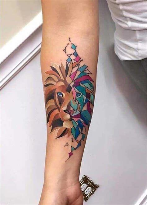 10+ Abstract Lion Tattoo Designs & Ideas | PetPress