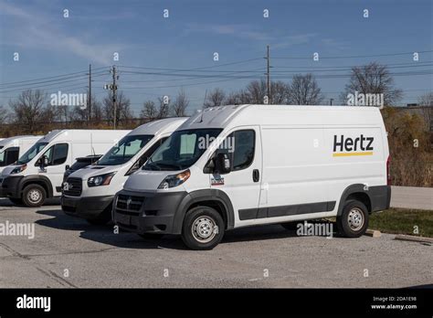 Indianapolis - Circa November 2020: Hertz Car Rental delivery van. Hertz is the largest U.S. car ...