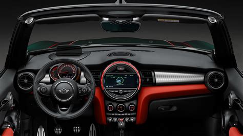 Mini John Cooper Cabrio, cabriolet, interior HD Wallpaper