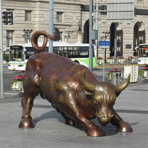 Large Animal Cast Bronze Abstract Bull Sculpture