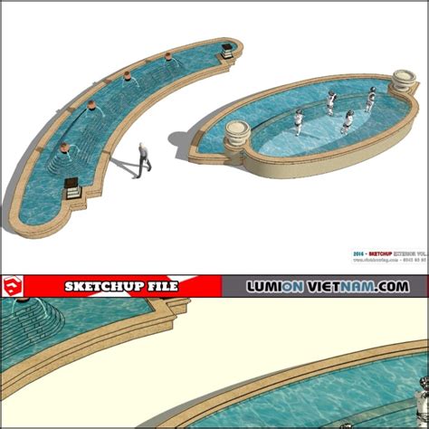 3D FOUNTAIN [SKETCHUP MODEL] - Lumion Việt Nam