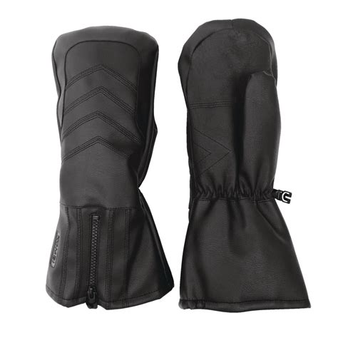 Kombi Men's Thermal Insulated Leather Palm Winter Ski Snowmobile Mitts ...