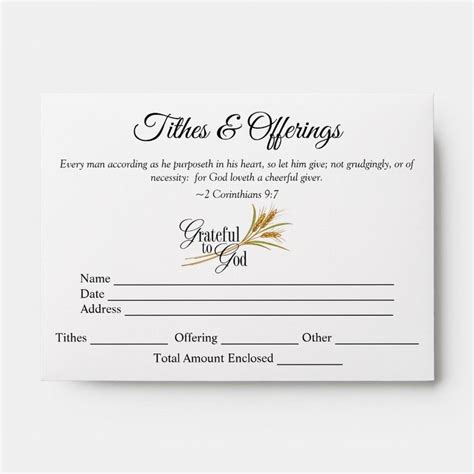 Tithes & Offering Envelopes | Zazzle | Tithing, Envelope, Envelope design