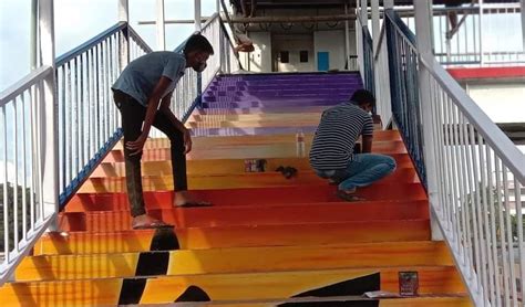 Foot over bridge at Silchar Railway Station gets face-lift with ...