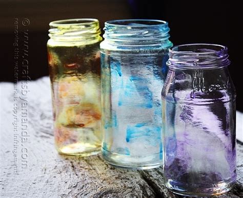 Painting on Jars with Glass Stain - Crafts by Amanda