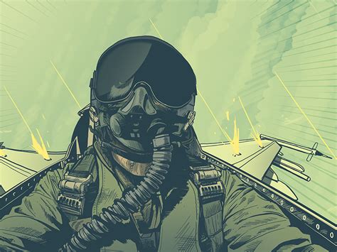 Fighter Pilot by Kristof Tarisznyas on Dribbble