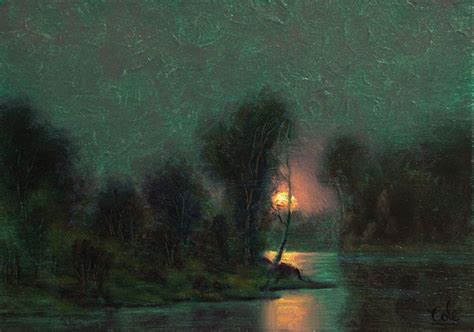 Tonalist Moonlight Painting