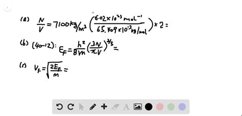 (II) Calculate the Fermi energy and Fermi speed f…