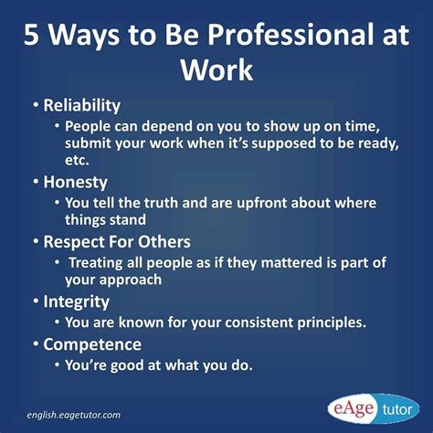 eAge Spoken English on Instagram: “Professionalism refers to your conduct at work. Learn … | Job ...