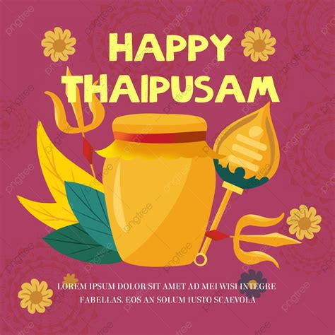 Sns Thaipusam Purple Background Template Download on Pngtree