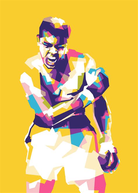 Mohammad ali in wpap pop art portrait Mohammed Ali, Pop Art Portraits ...