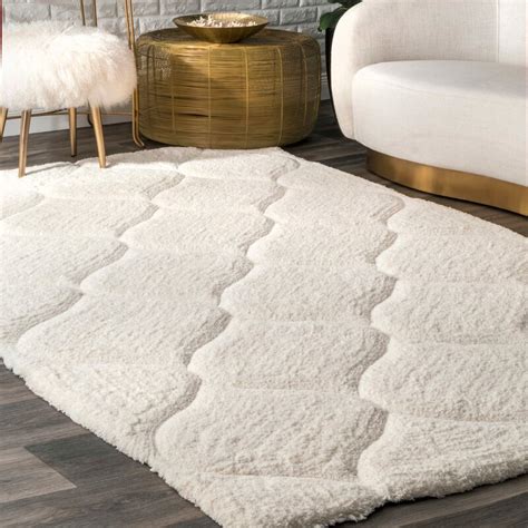 Willa Arlo Interiors Gerold Geometric Handmade White Area Rug & Reviews | Wayfair