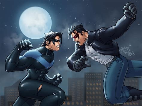 Nightwing VS Red Hood COLORED by LucasAckerman on DeviantArt