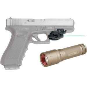 Crimson Trace Rail Master Green Laser with Free LED Lenser T7.2 Flashlight Combo (FLASHLIGHT ...