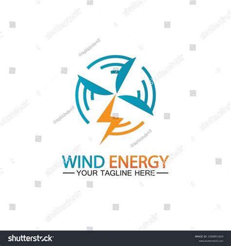 Wind Energy Logo Renewable Energy Icon Stock Vector (Royalty Free ...