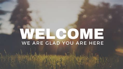 Welcome Graphics | Church Media Drop